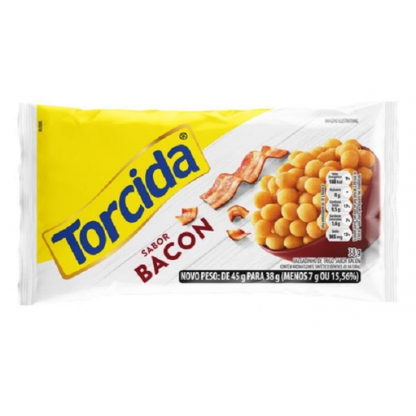 Salgadinho De Trigo Sabor Bacon Torcida - Pacote 38g